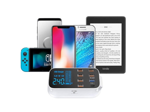 Incarcator inteligent Pimpom SJ59, USB, cu 6 porturi, Alb Arctic [6]
