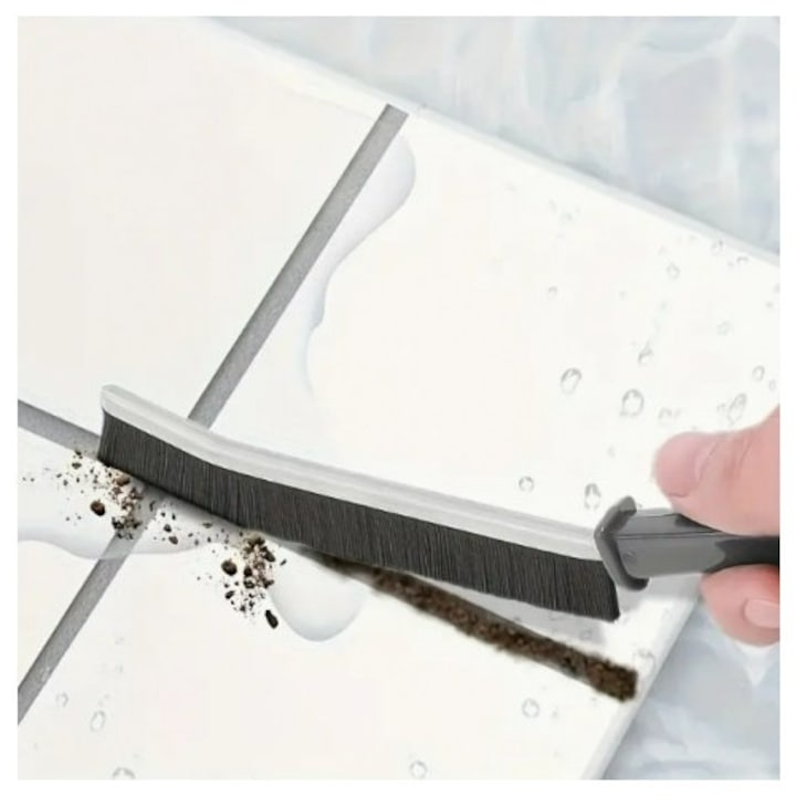 Perie pentru curatare spatii inguste, greu accesibile, maner ergonomic, diverse suprafete, plastic, 23 x 2 cm, negru [4]