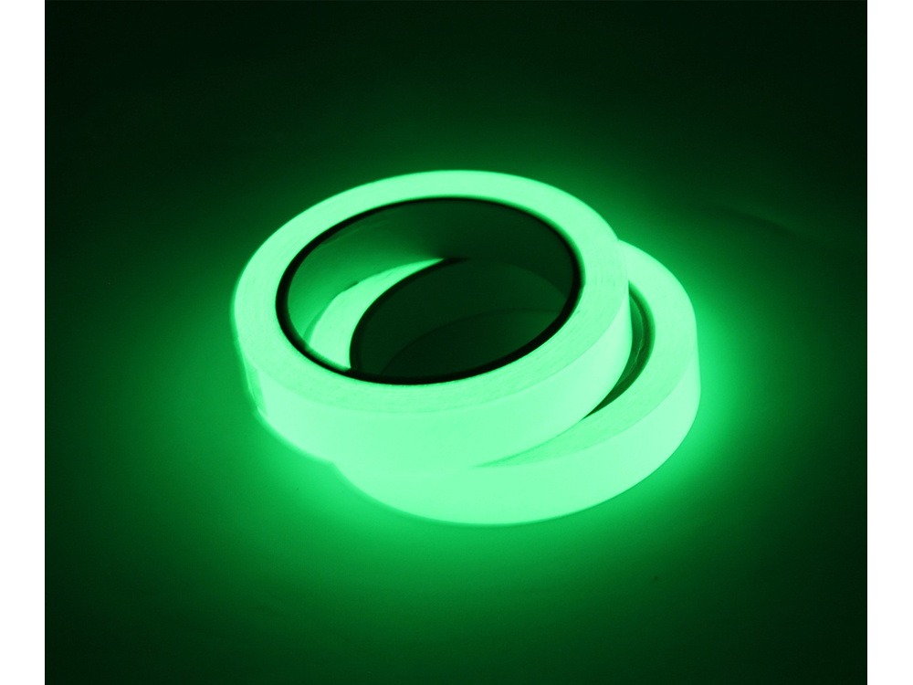 Banda adeziva, fosforescenta, 3 m x 2 cm, multifunctionala, verde [5]