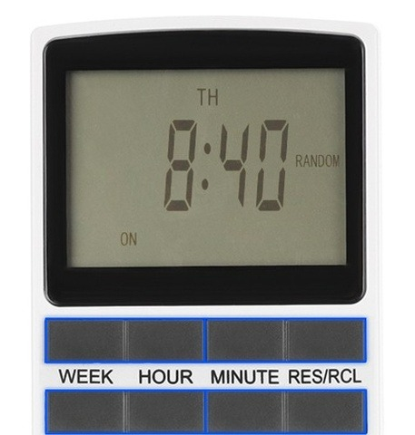 Priza programabila, digitala, 16A, display LCD, tensiune 230V / 50 Hz, alb [2]