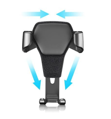 Suport auto pentru telefon, prindere pe grila de ventilatie, universal, negru [7]