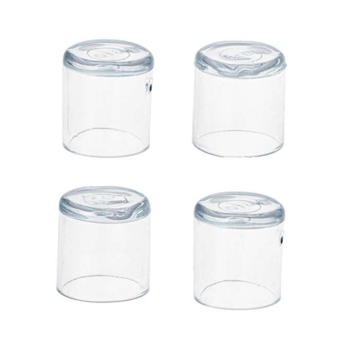 Set 4 bucati protectii pentru picioare scaun, PVC, 18 mm, anti-zgarieturi, transparente [4]