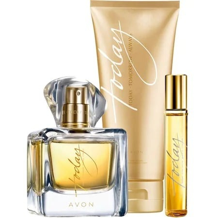 Set cadou pentru Ea, parfum de femei TTA Today insotit de lotiune, mini apa, trandafir auriu din plastic suflat la baza cu aur si insigna Dactylion cu mesaj motivational [2]