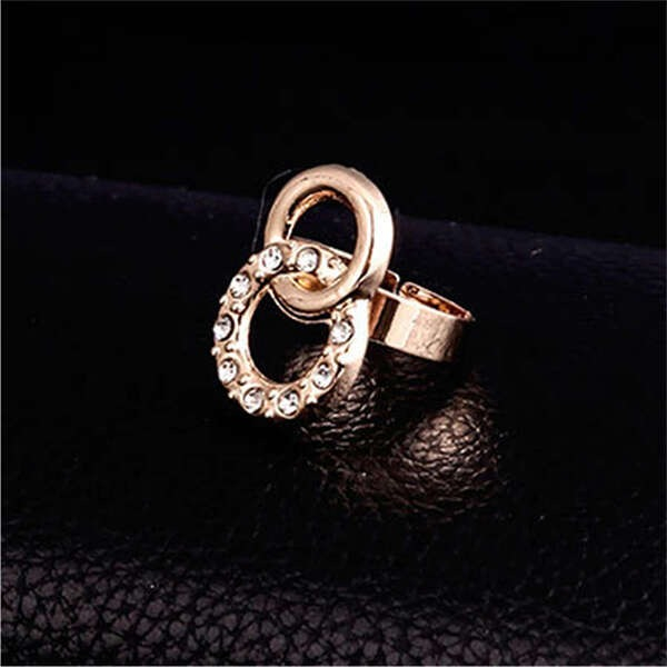 Set bijuterii dama, colier, bratara, inel, cercei, auriu [2]