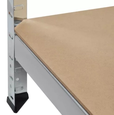 Raft metalic pentru depozitare, 5 polite, capacitate 175 kg/polita, total 875 kg, 220x100x45 cm [3]