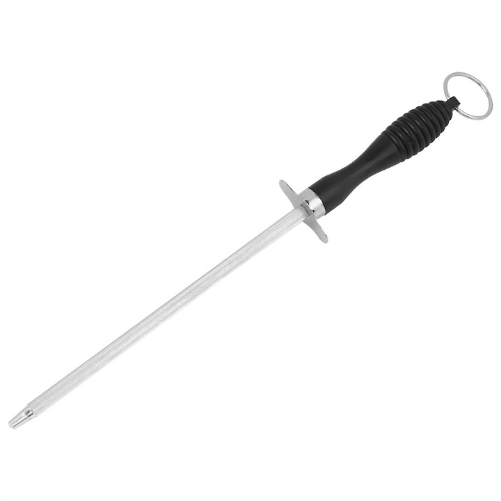 Masat, pila pentru ascutit cutite, design ergonomic, 18 cm, inox [8]
