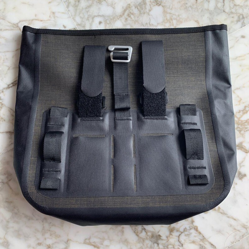 Geanta pentru bicicleta, impermeabila, montare pe ghidon, 30 x 31 x 6.5 cm, negru [4]