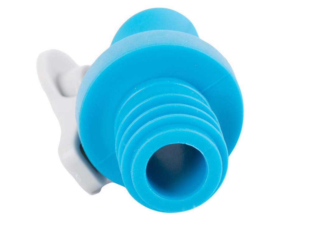 Set 2 dopuri cu picurator, pentru sticle de ulei, otet, plastic/cauciuc, reutilizabile, 5.5 x 1.8 cm, albastru/alb [5]