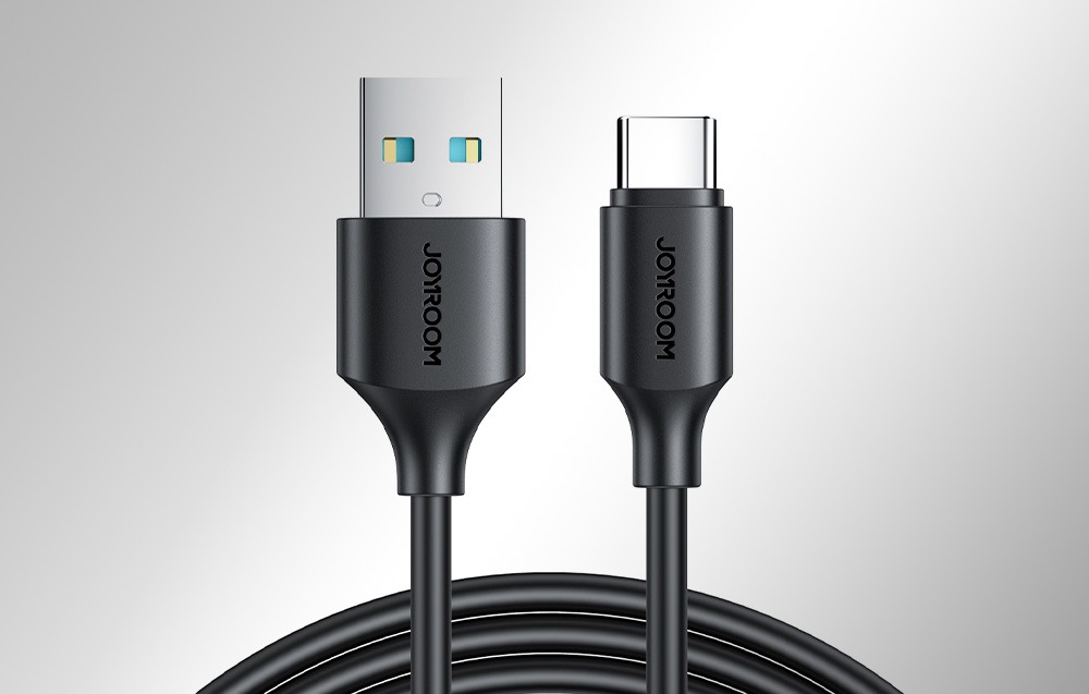 Cablu USB A la USB-C, pentru incarcare si transfer date, lungime 25 cm, 3A, 480 Mbps, negru [5]