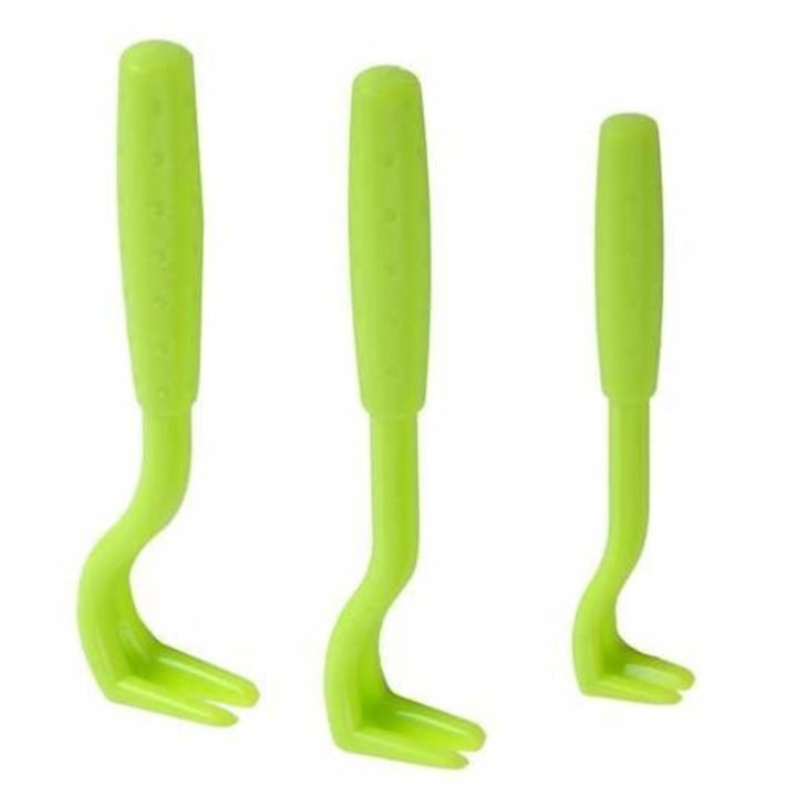 Set 3 dispozitive pentru indepartarea capuselor, din plastic, marimi diferite, verde [2]