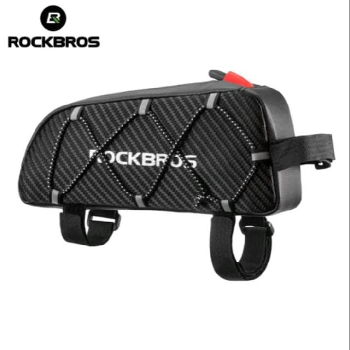 Geanta pentru bicicleta, 22 x 10 x 5.5 cm, 1l, impermeabila, negru [6]