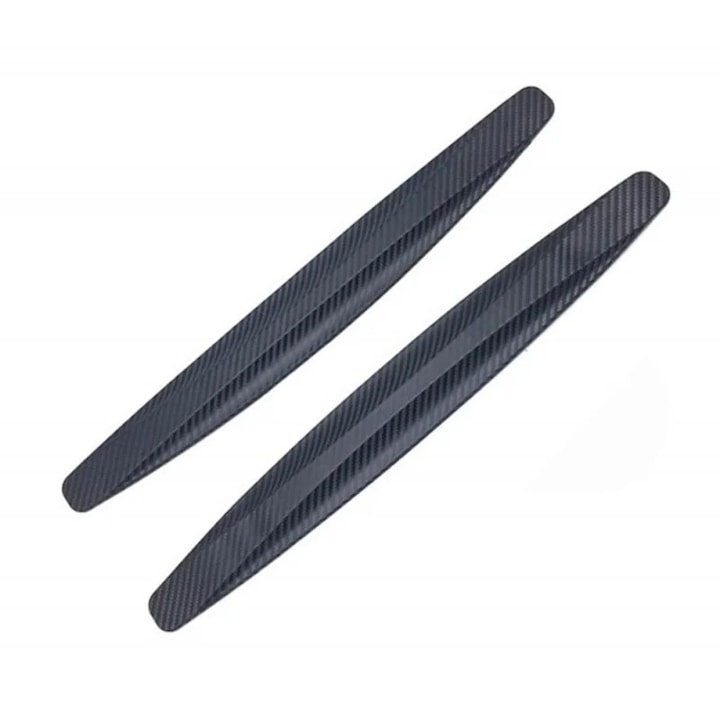 Set 2 benzi pentru protectie bara auto, cauciuc/plastic, impotriva zgarieturilor, autoadezive, universale, 40 x 5.2 cm, negru [5]