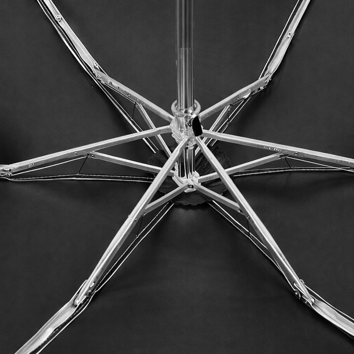 Umbrela, protectie UPF 50+, pliabila, diametru 88 cm, inaltime 58 cm, universala, compacta, constructie solida, husa inclusa, negru [6]