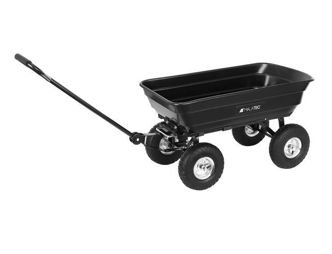 Carucior,roaba de gradina basculabil,capacitate maxima de incarcare 250 kg - Negru [2]