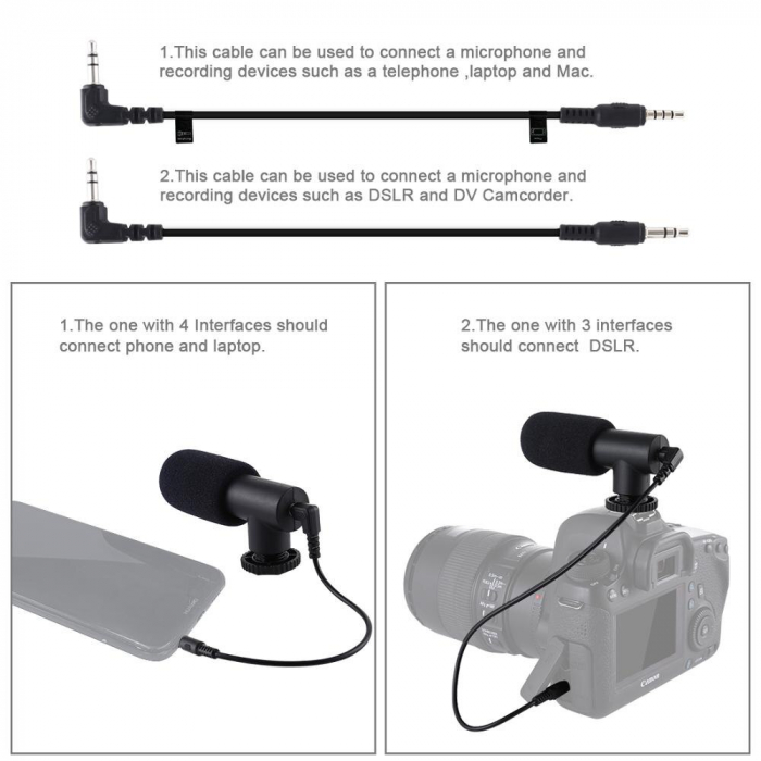 Kit vlogging profesional,trepied,suport telefon,microfon,mini panou LED - Albastru [6]