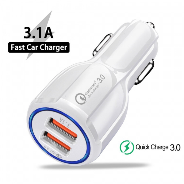 Set complet incarcatoare auto, telefon, cablu 3in1 si Lightning, incarcare rapida [3]