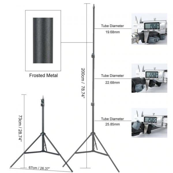 Lampa circulara LED 30 cm diametru,trepied 200 cm,rezistenta pana la 5 kg [11]