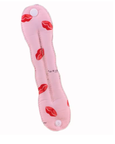 Accesoriu tip twister, pentru aranjarea parului in stil coc, 23 cm, roz rosu