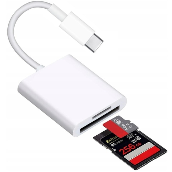 Adaptor, Cititor De Carduri, Usb-C, Micro SD/TF [4]