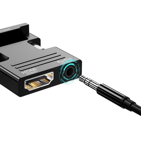 Adaptor HDMI la VGA, Jack 3,5 mm, 1080P, Negru [7]