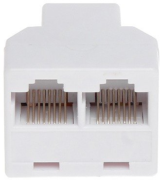 Splitter adaptor pentru cablu retea LAN,mufa RJ45,o intrare si 2 iesiri - Alb [3]