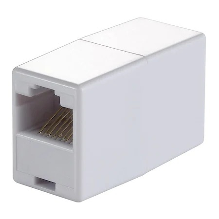 Splitter adaptor pentru cablu retea LAN,mufa RJ45,o intrare si o iesire - Alb [2]