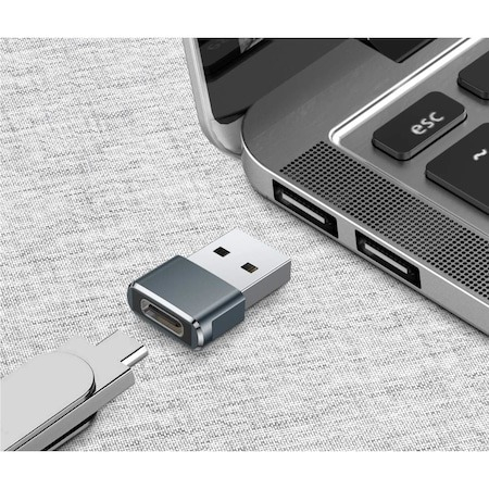 Adaptor mini USB tip C la USB, viteza rapida de transfer - Negru [5]