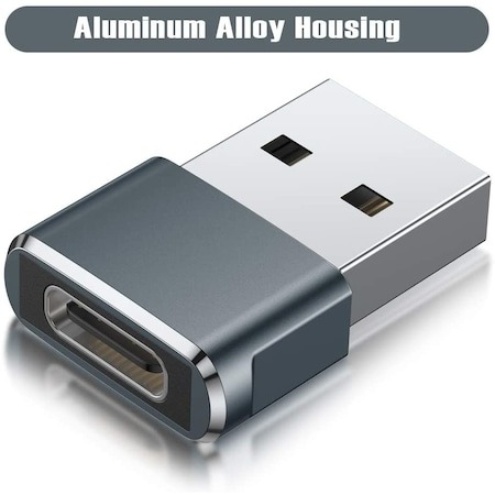 Adaptor mini USB tip C la USB, viteza rapida de transfer - Negru [3]