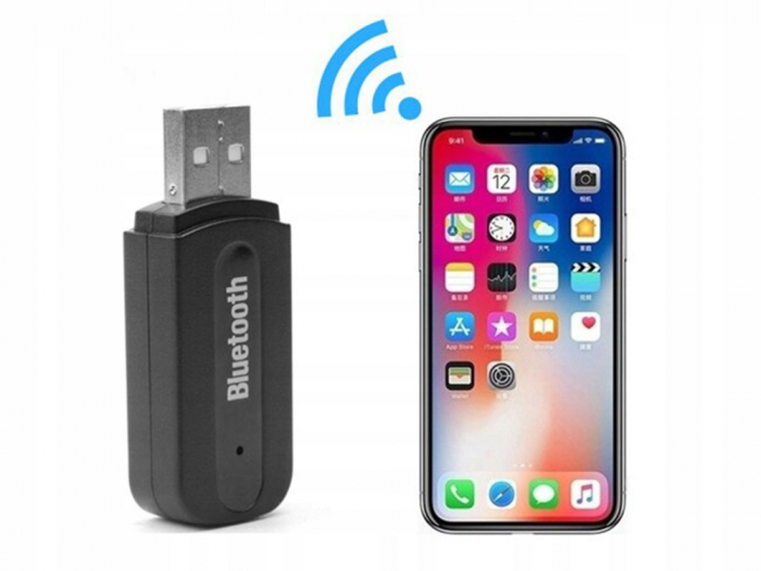 Adaptor universal USB/Aux/Bluetooth, 5V  Negru [3]