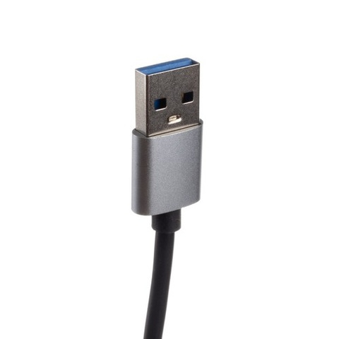 Adaptor USB cu 4 iesiri, transfer rapid de date, USB 3.0 si 2.0, carcasa aluminiu, Plug & Play, pentru laptop si PC [8]