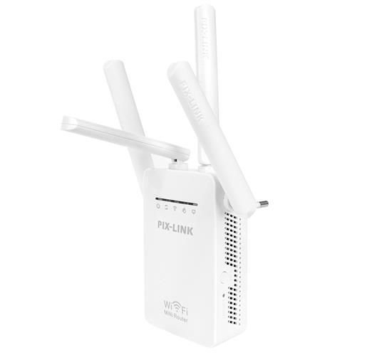 Amplificator extender retea WI-FI Pix-Link router wireless 300Mbps - Alb [5]