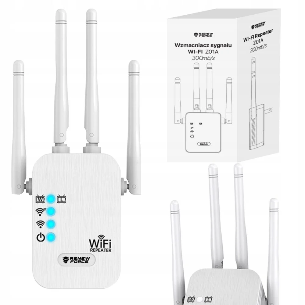 Amplificator semnal WiFi 1200 Mbps Dual Band AC1200, 2.4 GHz + 5 GHz, 4 antene externe, 1 WAN, 1 LAN, WPS, 5 moduri de functionare [4]