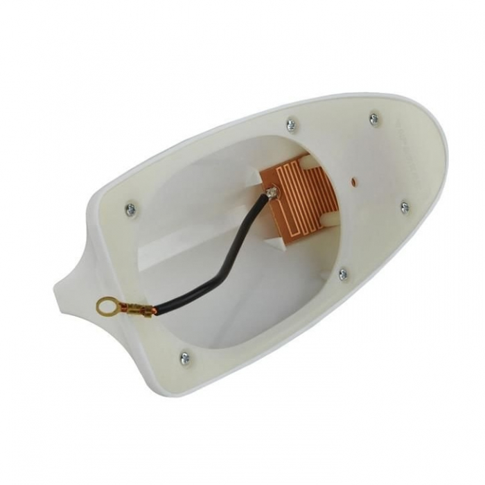 Antena auto coada de rechin universala cu accesorii de montare incluse - Alb [3]