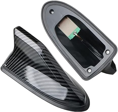 Antena radio AM-FM tip coada de rechin, pentru diverse masini din gama VAG, BMW, negru, carbon [2]