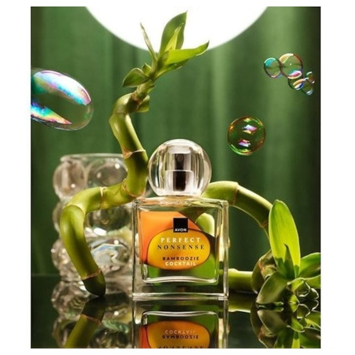 Apa de parfum Avon Perfect Nonsense Bamboozie Cocktail 50 ml – citric-verde unisex, cu note de bergamota, bambus, ceai alb si patchouli [3]