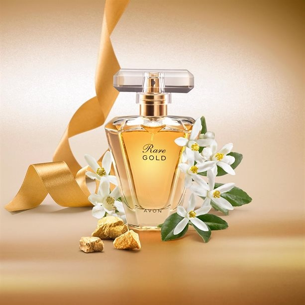 Apă de parfum Avon Rare Gold pentru femei 50 ml – parfum floral-oriental cu note de portocală, iasomie și ambră, pentru femeia elegantă și rafinată [2]