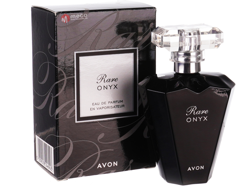 Apă de parfum Avon Rare Onyx pentru femei 50 ml – parfum floral-oriental cu note de iasomie, patchouli și vanilie, pentru femeia misterioasă și elegantă [1]
