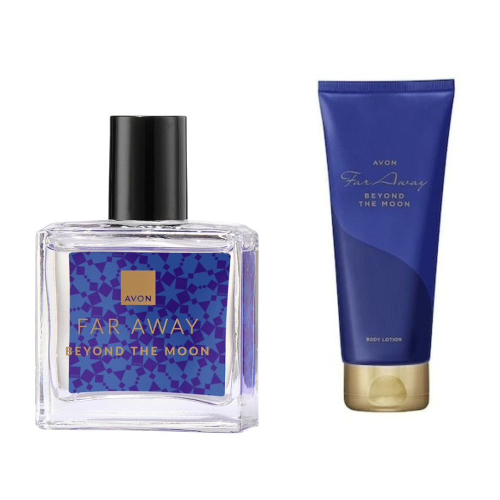 Apa de parfum Far Away Beyond The Moon 30 ml cu crema de corp Far Away Beyond The Moon 125 ml – set feminin rafinat cu note florale, lemnoase și acorduri luminoase [2]