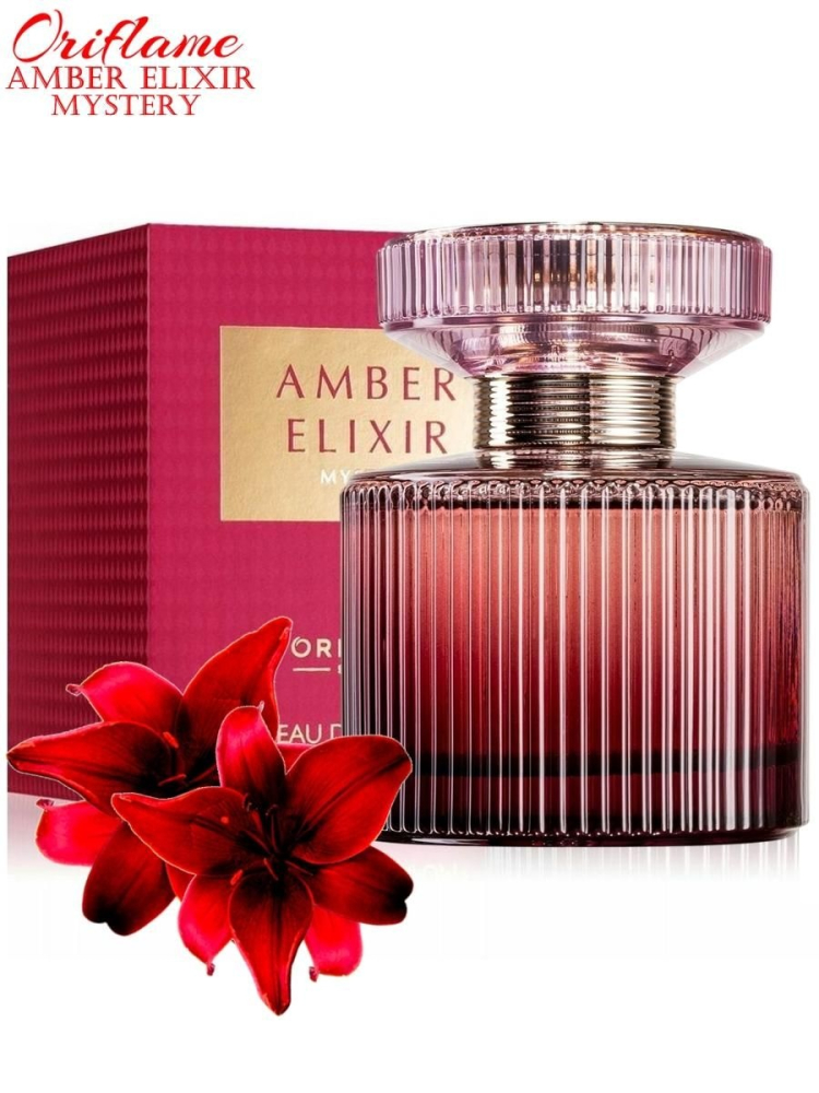 Apa de parfum Oriflame Amber Elixir Mystery pentru femei 50 ml, aroma orientala senzuala cu crin rosu si chihlimbar [5]