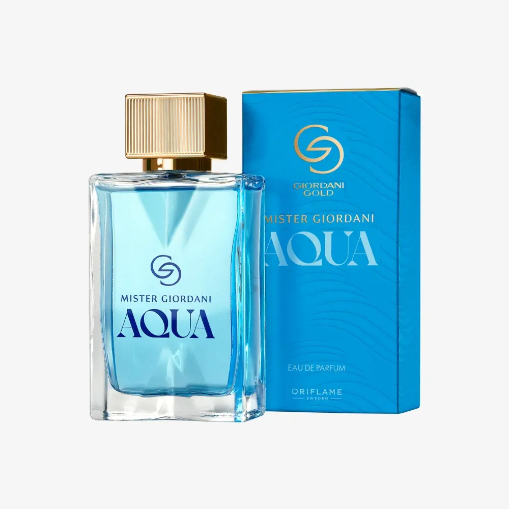 Apă de parfum Oriflame Mister Giordani Aqua 75 ml – prospețimea mării și lemnul seducției pentru bărbatul modern [1]