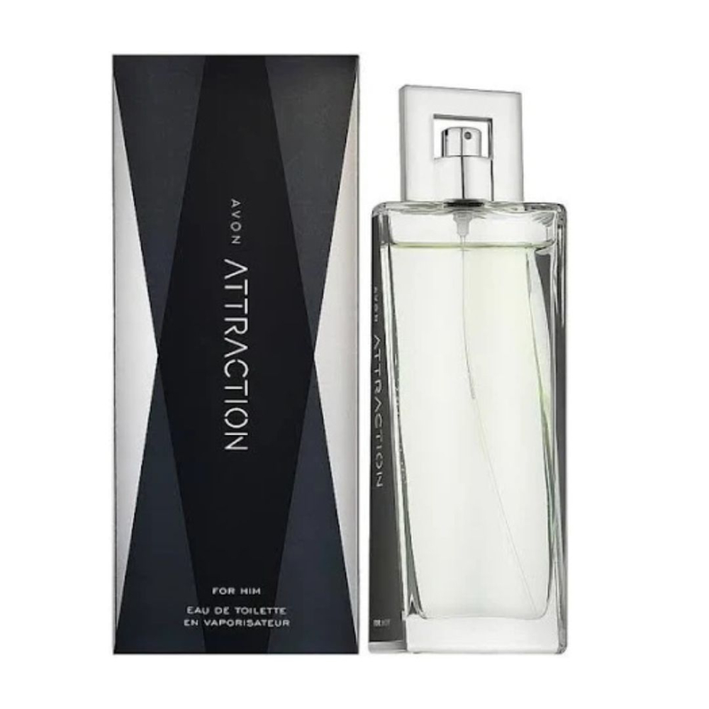 Apă de toaletă Avon Attraction pentru bărbați 75 ml – parfum lemnos-aromatic cu note de ghimbir, mosc și ambră, creat pentru bărbatul carismatic și sigur pe sine [1]