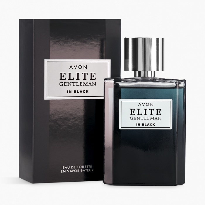 Apă de toaletă Avon Elite Gentleman In Black 75 ml – oriental-lemnoasă pentru bărbați, cu note de piper negru, vanilie și lemn de cedru, perfectă pentru seară și ocazii speciale [1]