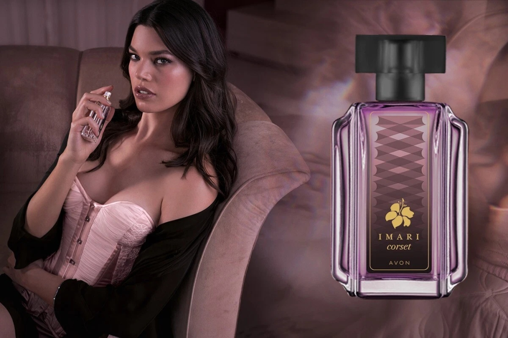 Apa de toaletă Avon Imari Corset pentru femei, 50 ml, floral-fructată-gourmand, cu note de zmeură, trandafir și cacao [4]