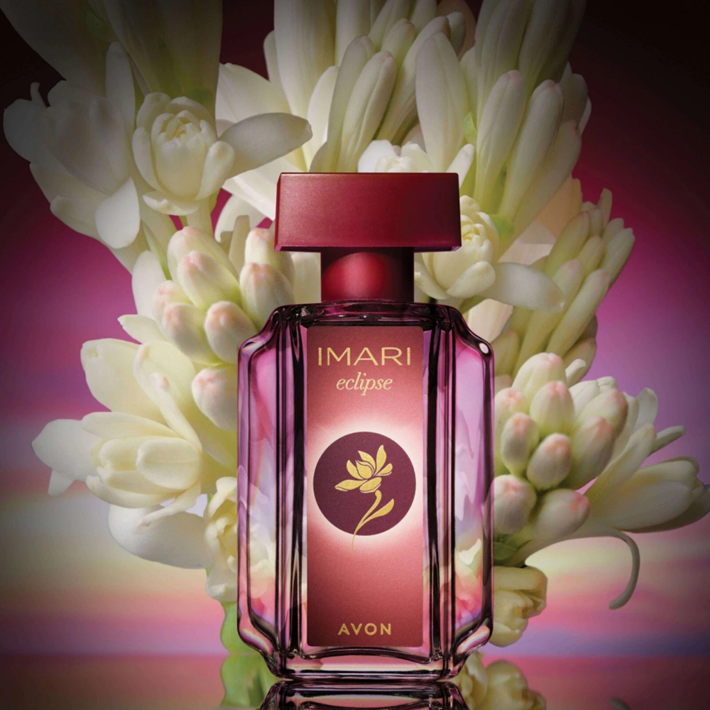 Apa de toaletă Avon Imari Eclipse pentru femei, 50 ml, floral-fructată-chypre, cu note de piper roz, pere şi bergamotă în deschidere, floare de portocal tuberoză şi bujor în inimă, bază de patchouli, [6]