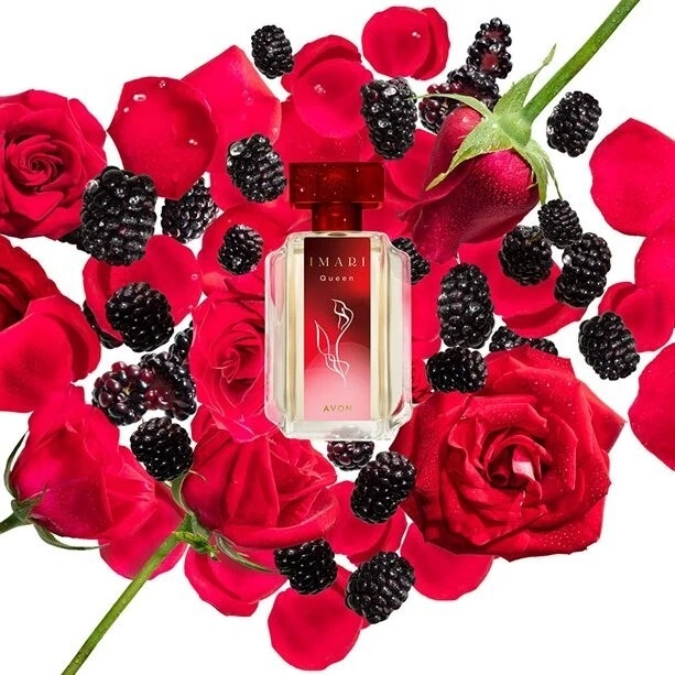 Apa de toaleta Avon Imari Queen pentru femei, 50 ml, floral-fructata-cypre, cu note de mure, trandafir regal si mosc de anason [3]