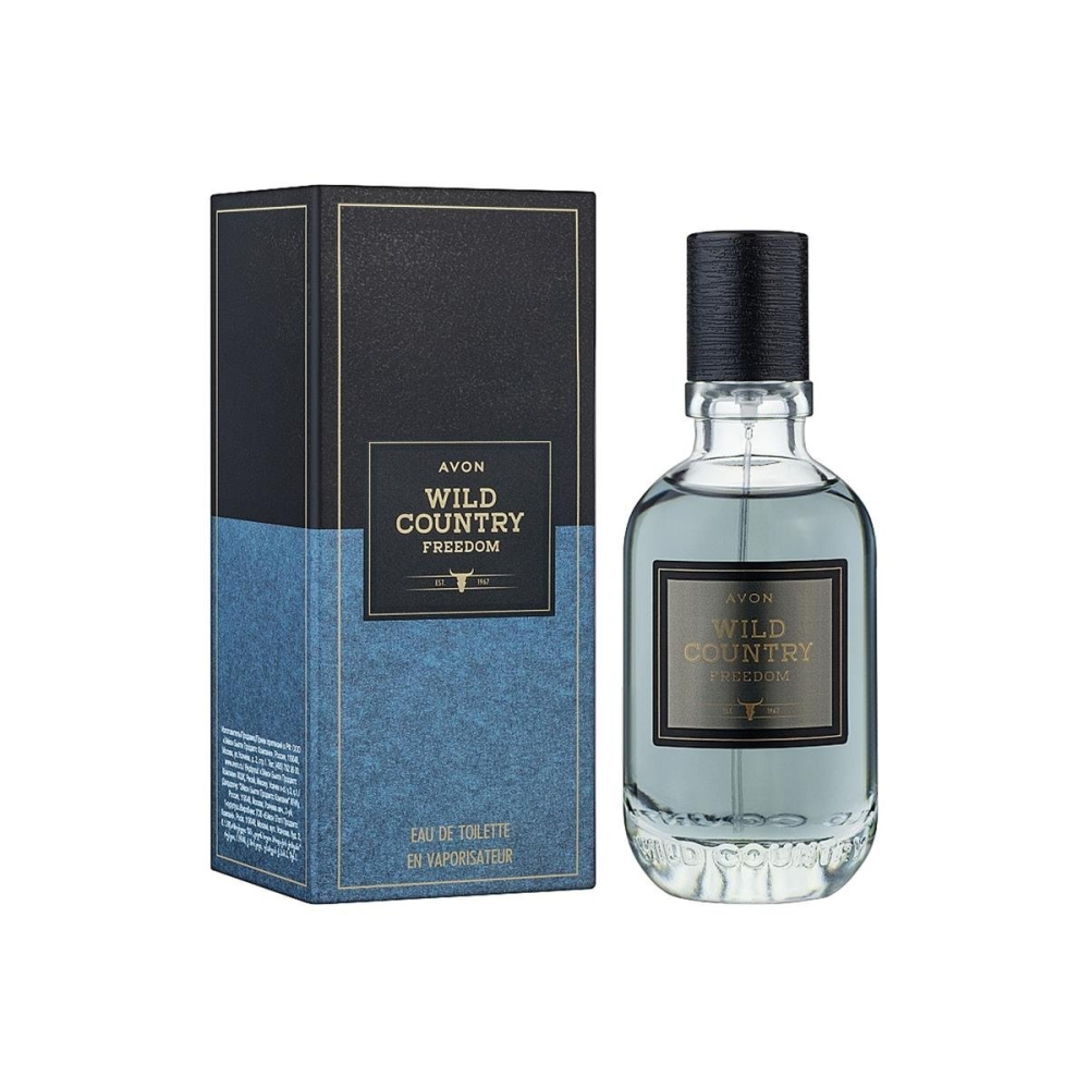 Apa de toaleta Avon Wild Country Freedom 75 ml – aromatic-lemnoasa pentru barbati, cu note de lavanda, piper negru si lemn de cedru, ideala pentru spiritul liber si aventuros [1]