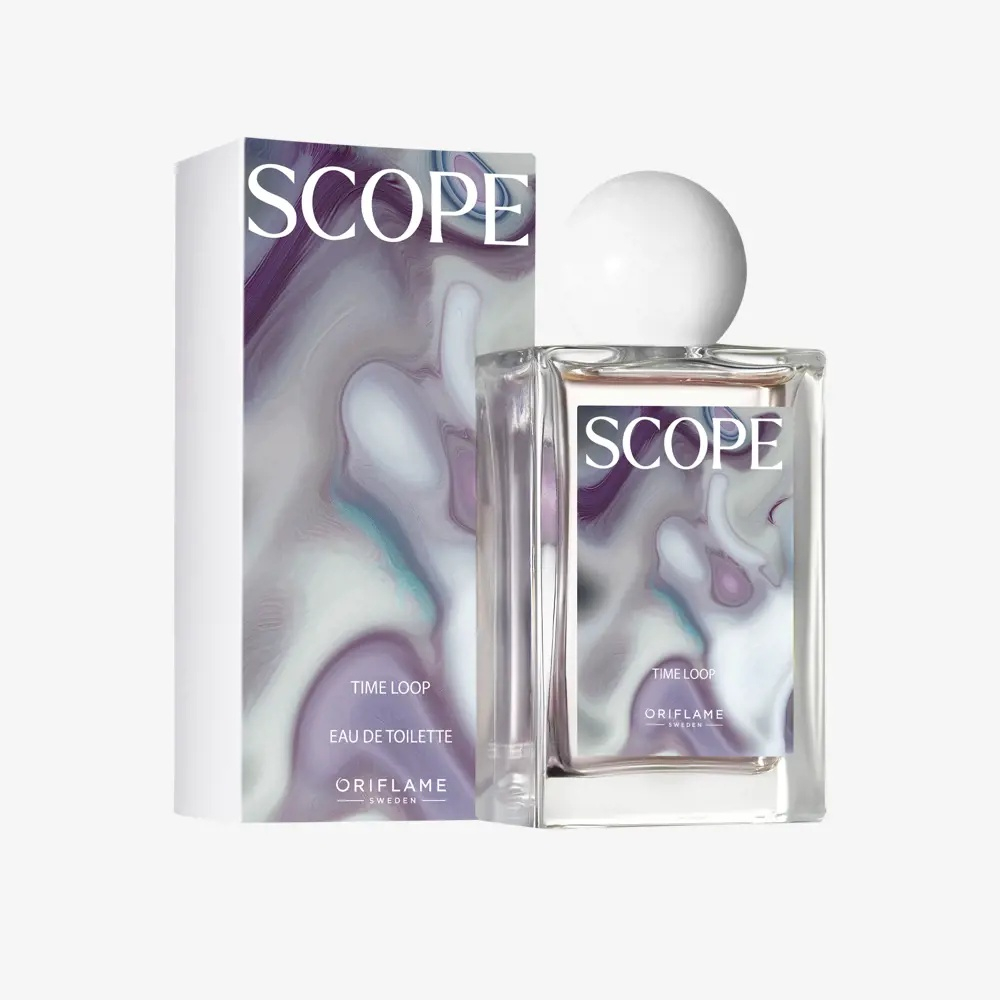 Apă de toaletă Oriflame Scope Time Loop 50 ml – parfum dulce-aquatic floral pentru femei [1]