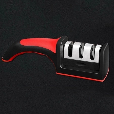 Aparat profesional universal pentru ascutit cutite,cu maner anti alunecare si 3 niveluri [5]