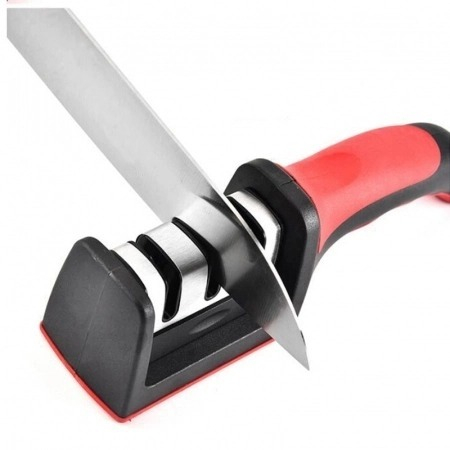 Aparat profesional universal pentru ascutit cutite,cu maner anti alunecare si 3 niveluri [6]