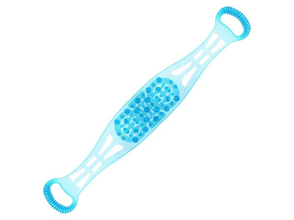 Perie tip banda pentru masaj si curatare corporala 85x12.5 cm - Albastru [3]
